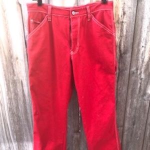Dickies RED carpenter pants